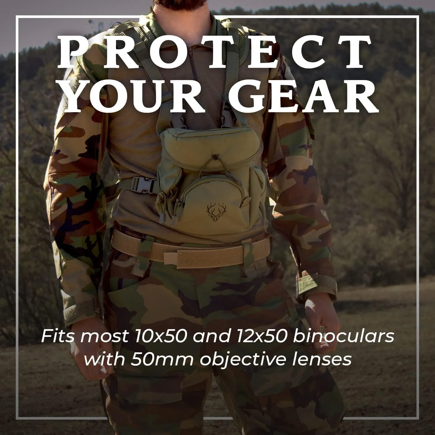 Boundless Performance Binocular Harness Chest Pack - Our Bino harness case is great for hunting, hiking, and shooting