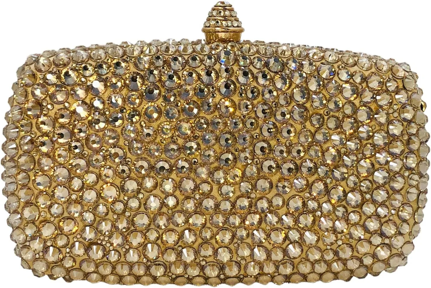 Boutique De FGG Crystal Clutch Purse with Spikes Women Evening Bags Party Rhinestone Clutch Bag Wedding Prom Handbags,Mini