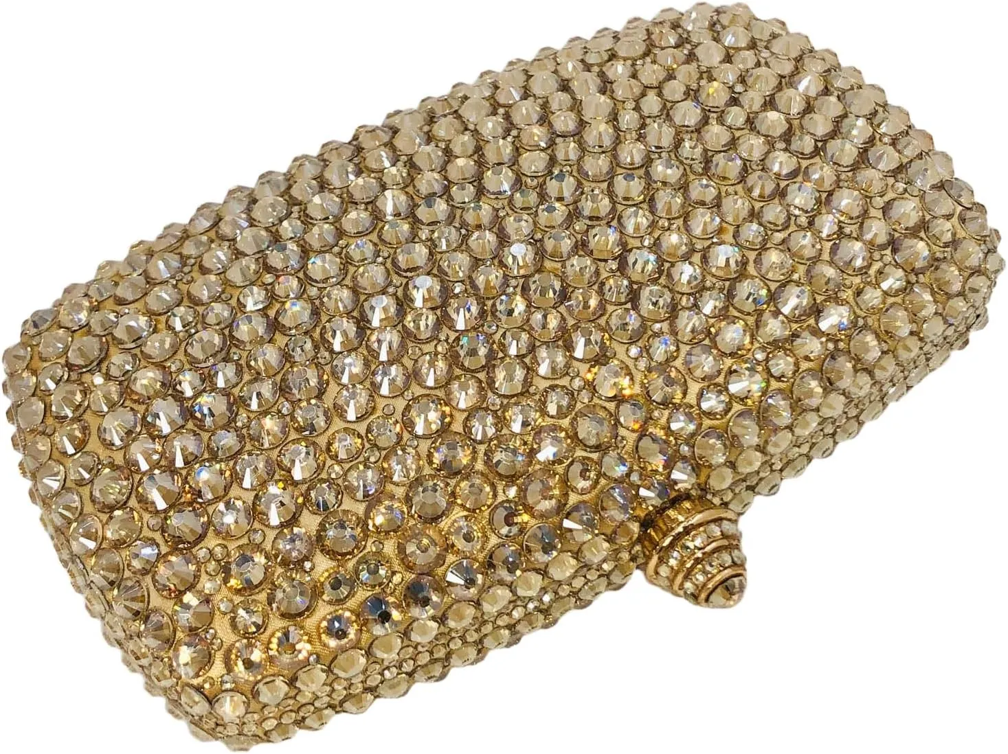 Boutique De FGG Crystal Clutch Purse with Spikes Women Evening Bags Party Rhinestone Clutch Bag Wedding Prom Handbags,Mini