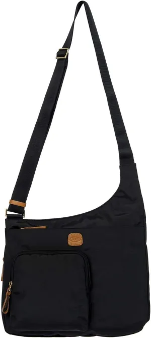 Bric's 2.0 X-Bag Hipster Envelope Crossbody Bag - One Size Shoulder Bag for Women - Travel Purse - Black