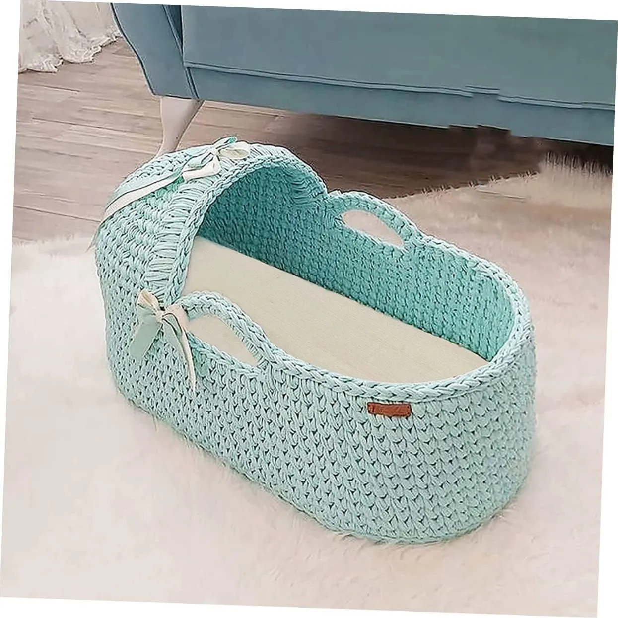 Cabilock DIY Crochet Wooden Basket Crochet Base Handbag Shaper Pad Board for Home