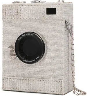 Camera Shaped Bag Crossbody Bag Evening Clutch Sparkly Glitter Handbag Purse For Women