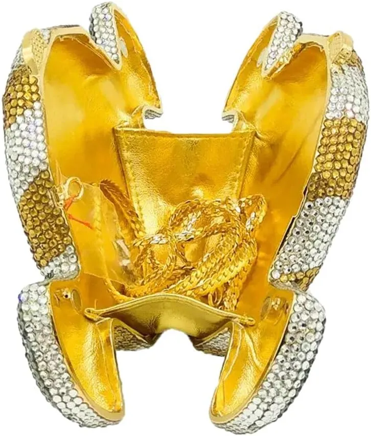Candy Shape Clutch Purse Shining Crystal Evening Bags Luxury Rhinestone Handbags for Prom Cocktail Party
