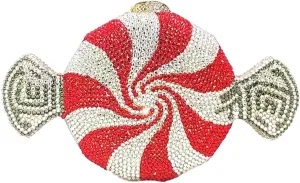 Candy Shape Clutch Purse Shining Crystal Evening Bags Luxury Rhinestone Handbags for Prom Cocktail Party