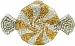 Candy Shape Clutch Purse Shining Crystal Evening Bags Luxury Rhinestone Handbags for Prom Cocktail Party