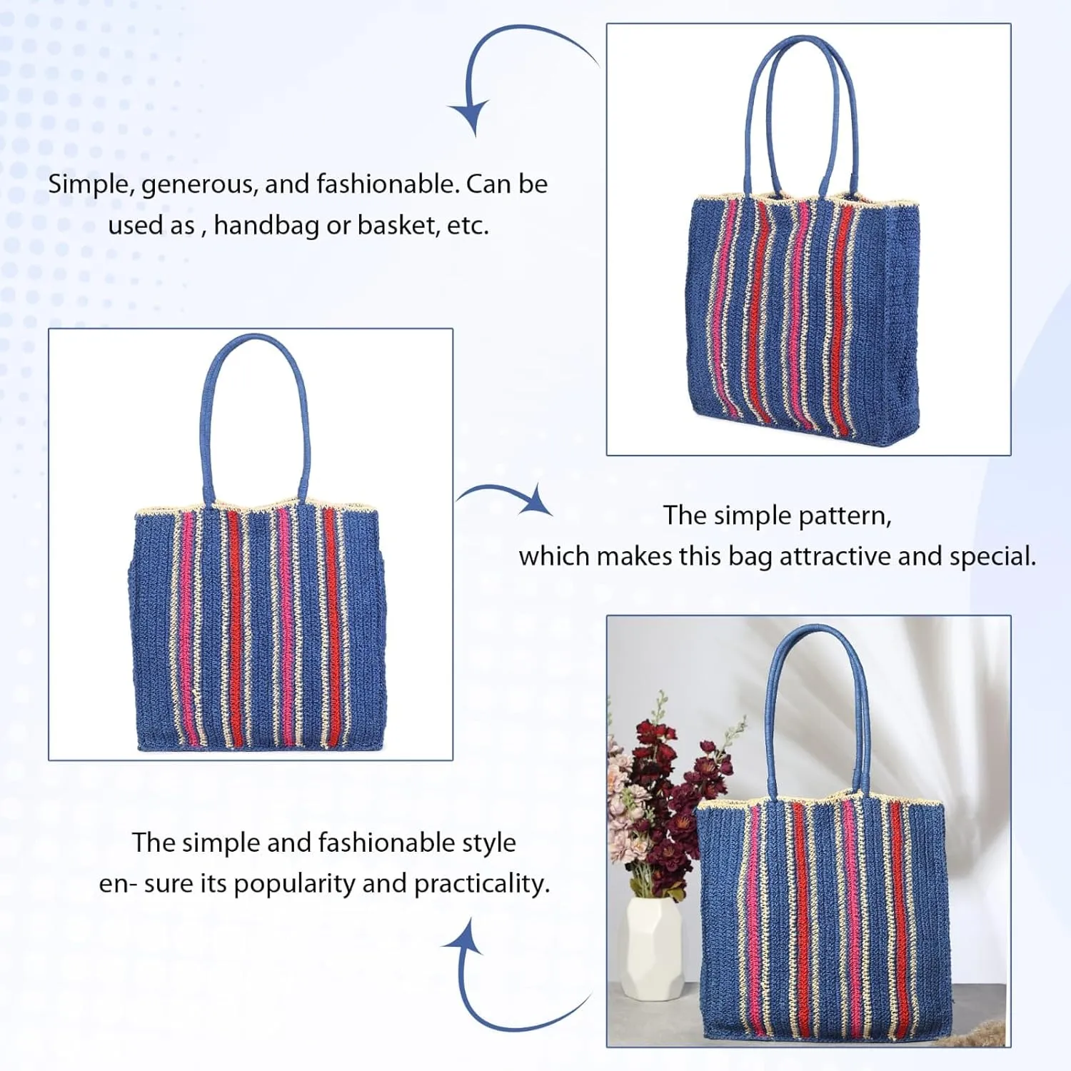 Canvas Tote Bag for Women | Printed Multipurpose Cotton Bags | Cute Hand Bag for Girls