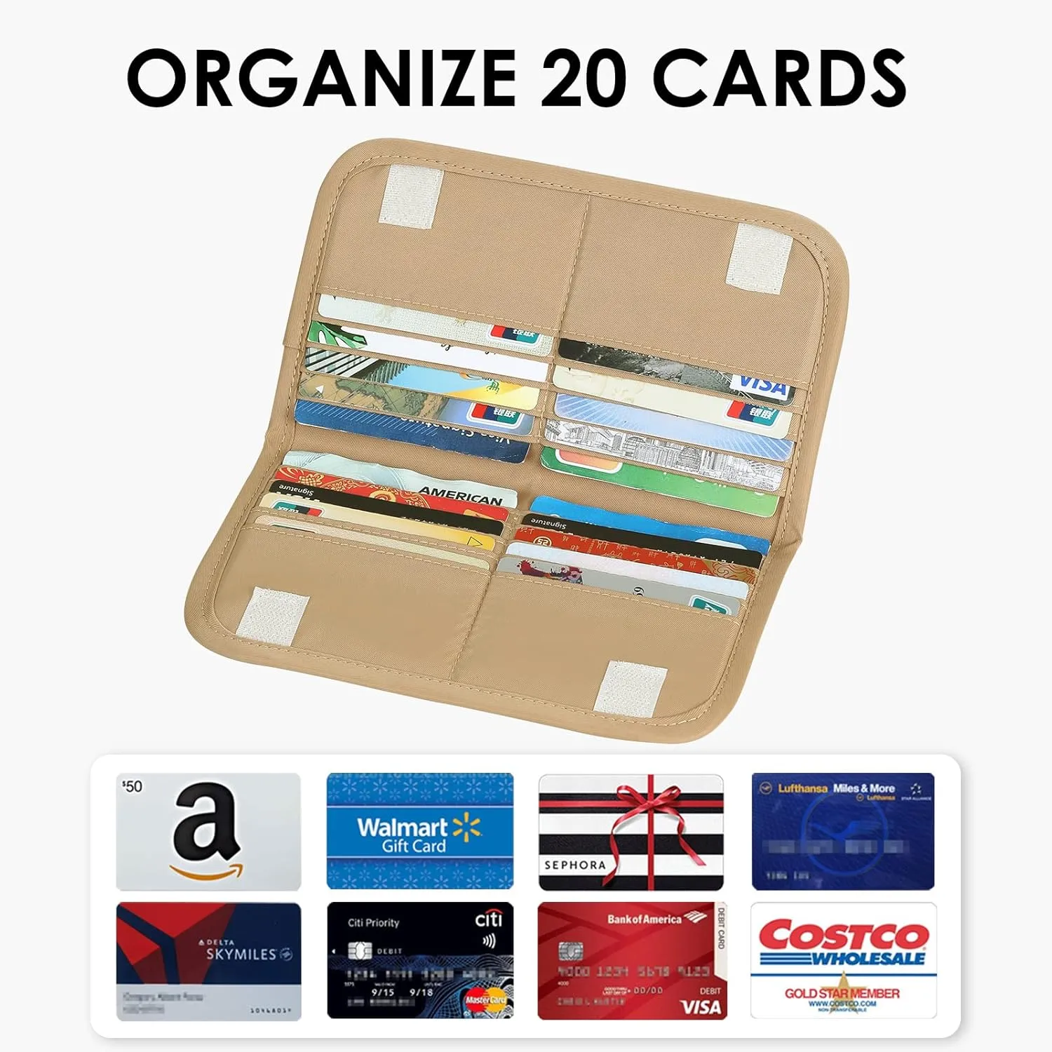 Card Holder Wallet for Men & Women，Slim Wallet with Zipper Pocket，Minimalist Wallet RFID with Nylon Fabric