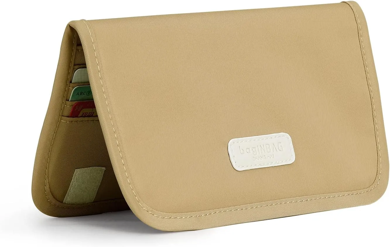 Card Holder Wallet for Men & Women，Slim Wallet with Zipper Pocket，Minimalist Wallet RFID with Nylon Fabric