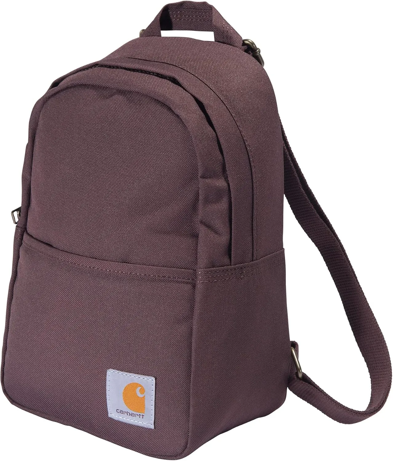 Carhartt Classic Mini Backpack, Durable, Water-Resistant Backpack with Adjustable Shoulder Straps, Wine