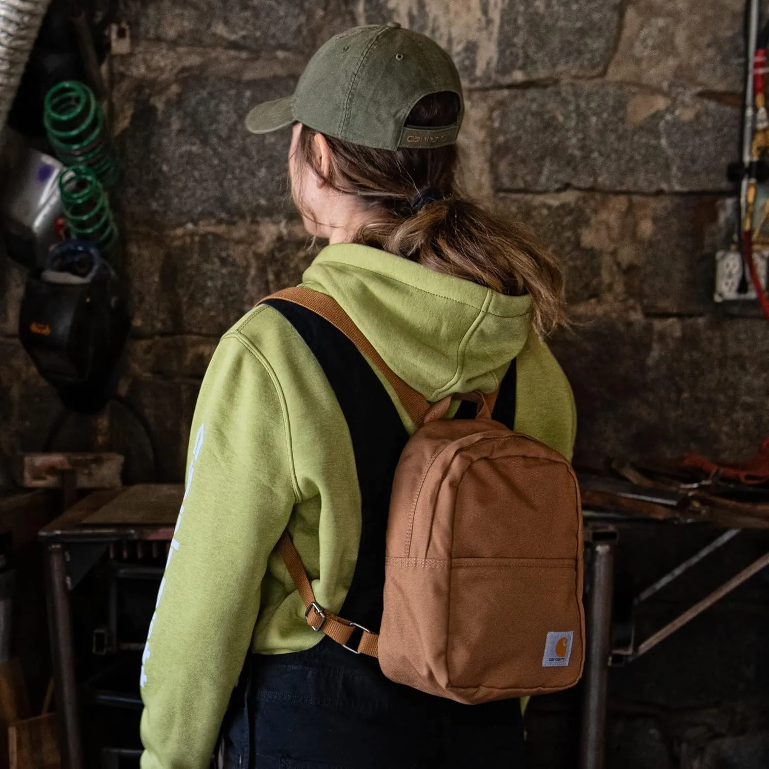 Carhartt Classic Mini, Durable, Water-Resistant Backpack with Adjustable Shoulder Straps, Black, One Size