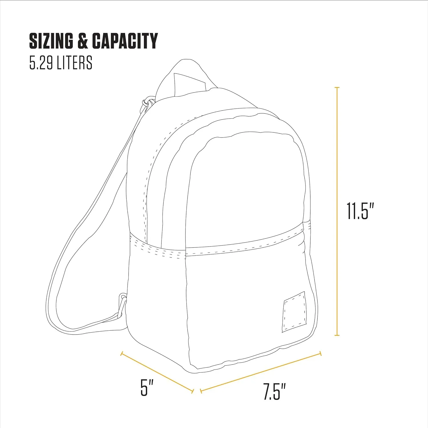Carhartt Classic Mini, Durable, Water-Resistant Backpack with Adjustable Shoulder Straps, Black, One Size
