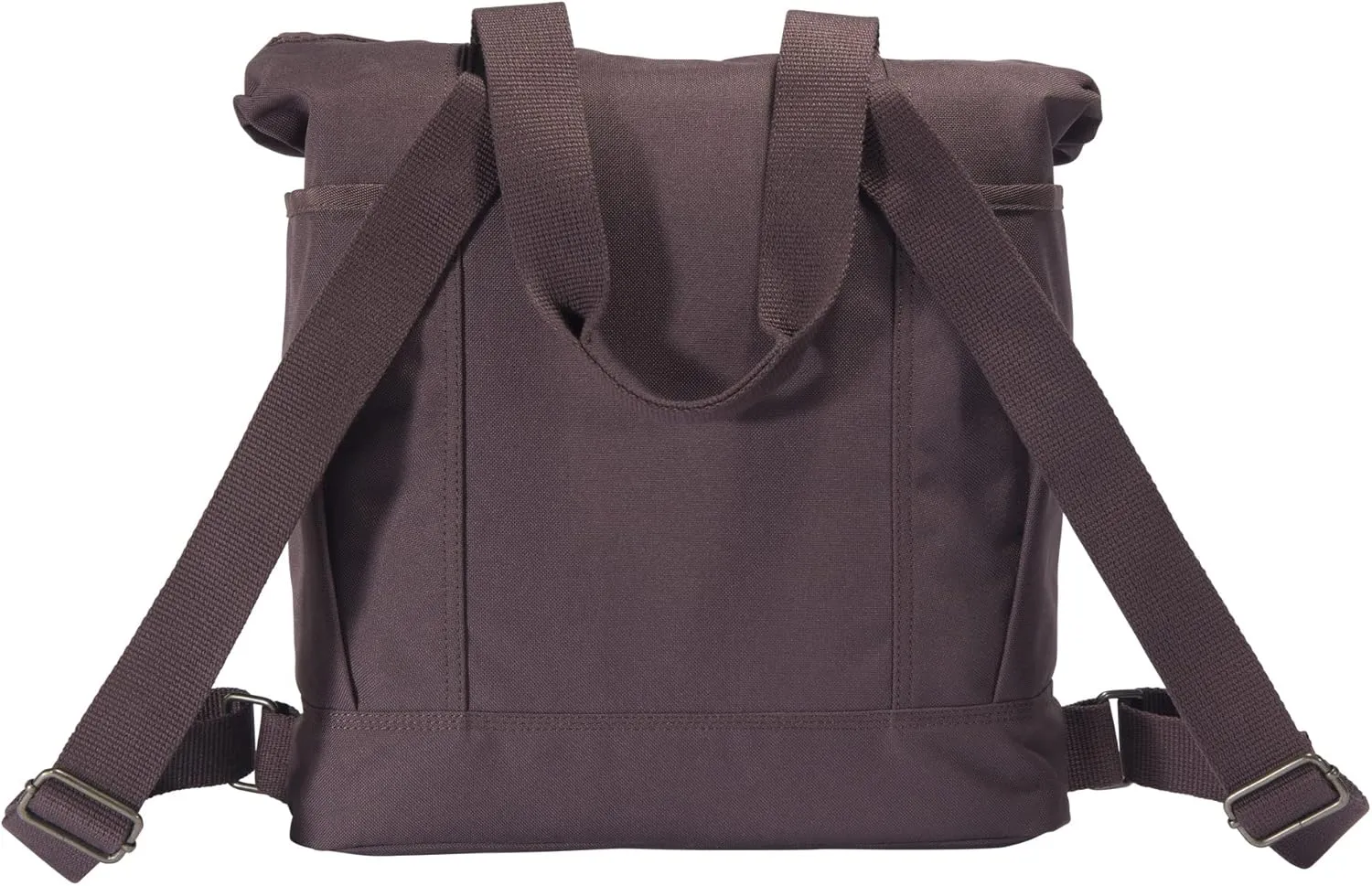 Carhartt Convertible, Durable Tote Bag with Adjustable Backpack Straps and Laptop Sleeve, Wine, One Size