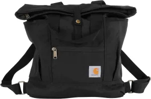 Carhartt, Durable Bag with Adjustable Straps and Laptop Sleeve, Convertible Backpack Tote (Black), One Size