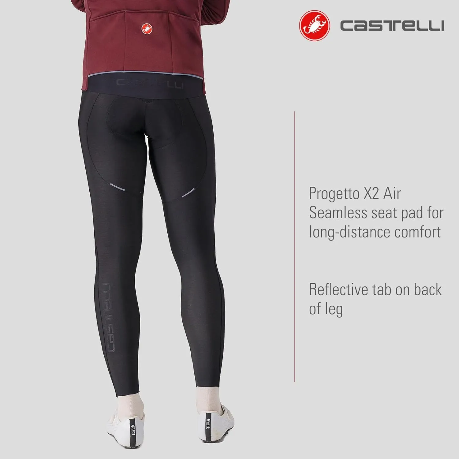 CASTELLI Men’s Espresso Bibtight, Road Cycling Breathable Bib with Pro Level Seat Pad/Chamois for Gravel Biking & Racing
