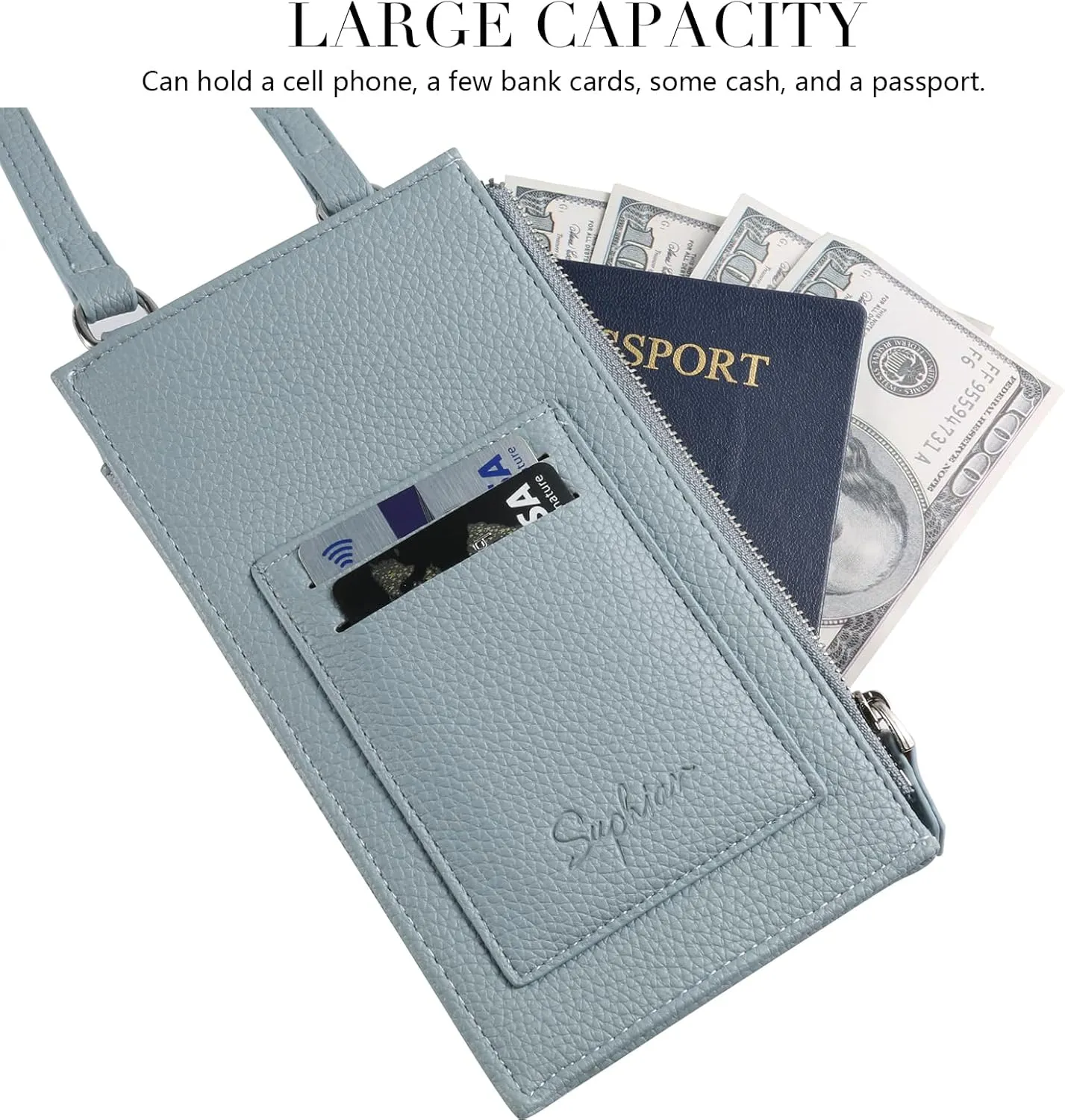 Cell Phone Purse Wallet Small Crossbody Bags for Women with Adjustable Shoulder Straps and Card Slots
