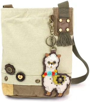 CHALA Handbag Patch Crossbody Canvas Sand (LLAMA)