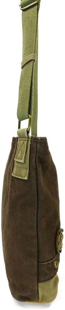 Chala Patch Cross-Body Women Handbag, Canvas Messenger Bag - Mauve