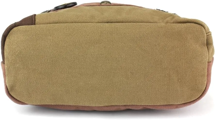 Chala Patch Cross-Body Women Handbag, Canvas Messenger Bag - Mauve