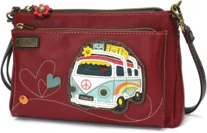 CHALA RFID Protected Vegan Leather Deluxe Crossbody Bag with Adjustable Straps