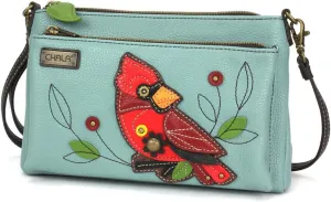 CHALA RFID Protected Vegan Leather Deluxe Crossbody Bag with Adjustable Straps