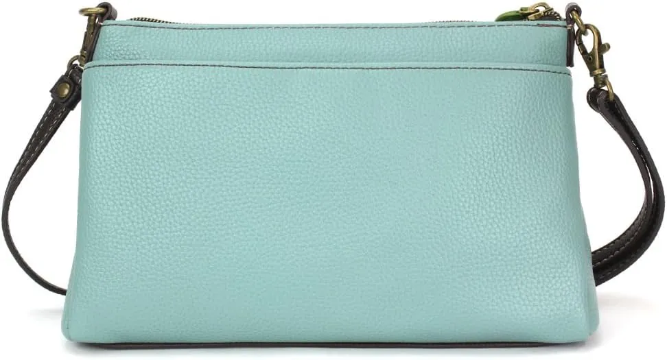 CHALA RFID Protected Vegan Leather Deluxe Crossbody Bag with Adjustable Straps
