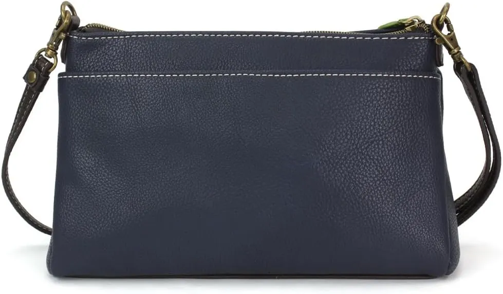CHALA RFID Protected Vegan Leather Deluxe Crossbody Bag with Adjustable Straps