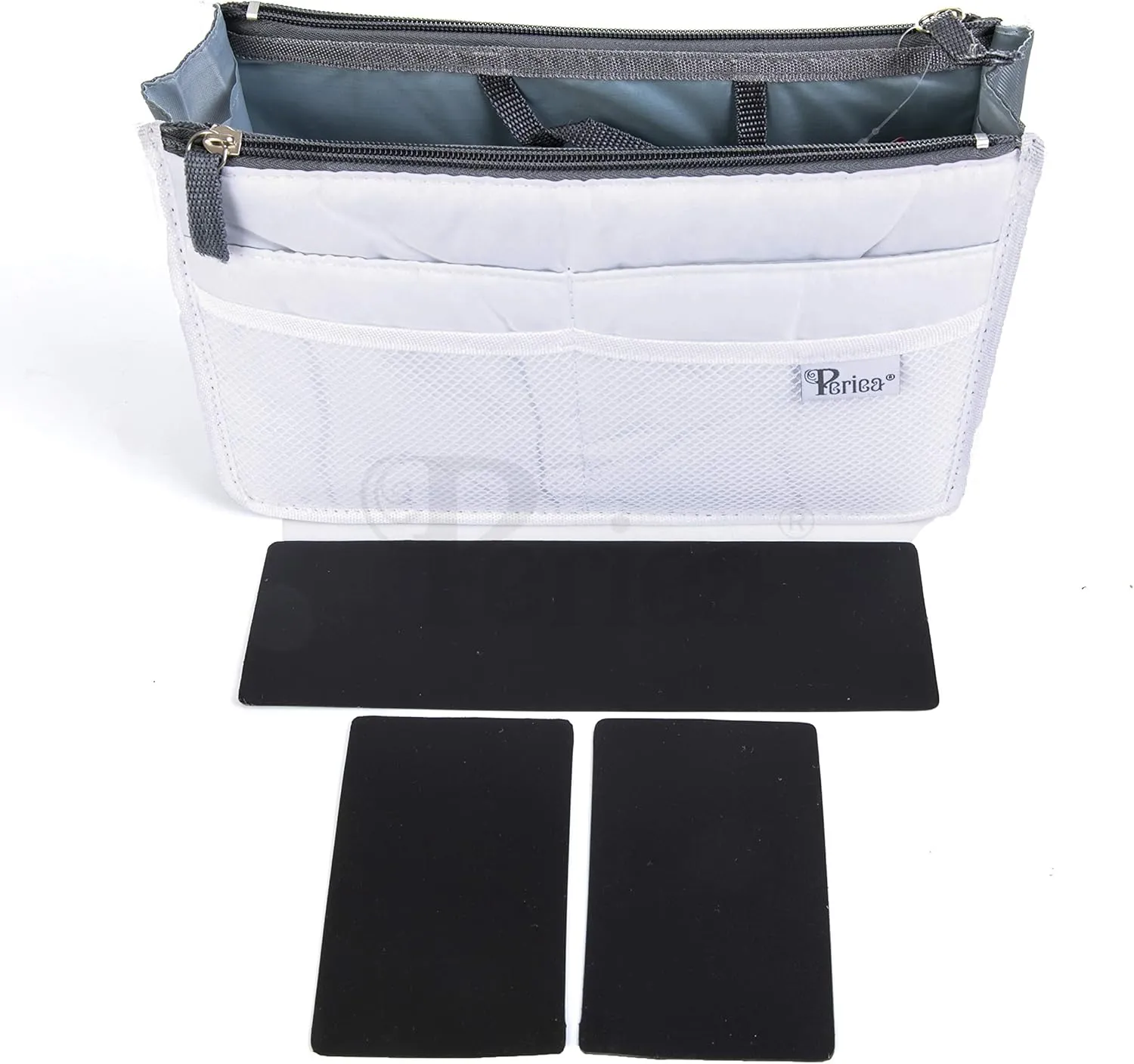 Chelsy Premium Rigid Purse or Organizer Insert (Large, White)