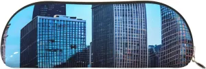 Chicago Reflect Print Stylish Mini Storage Bag for Eyebrow Pencils and Tiny Essentials