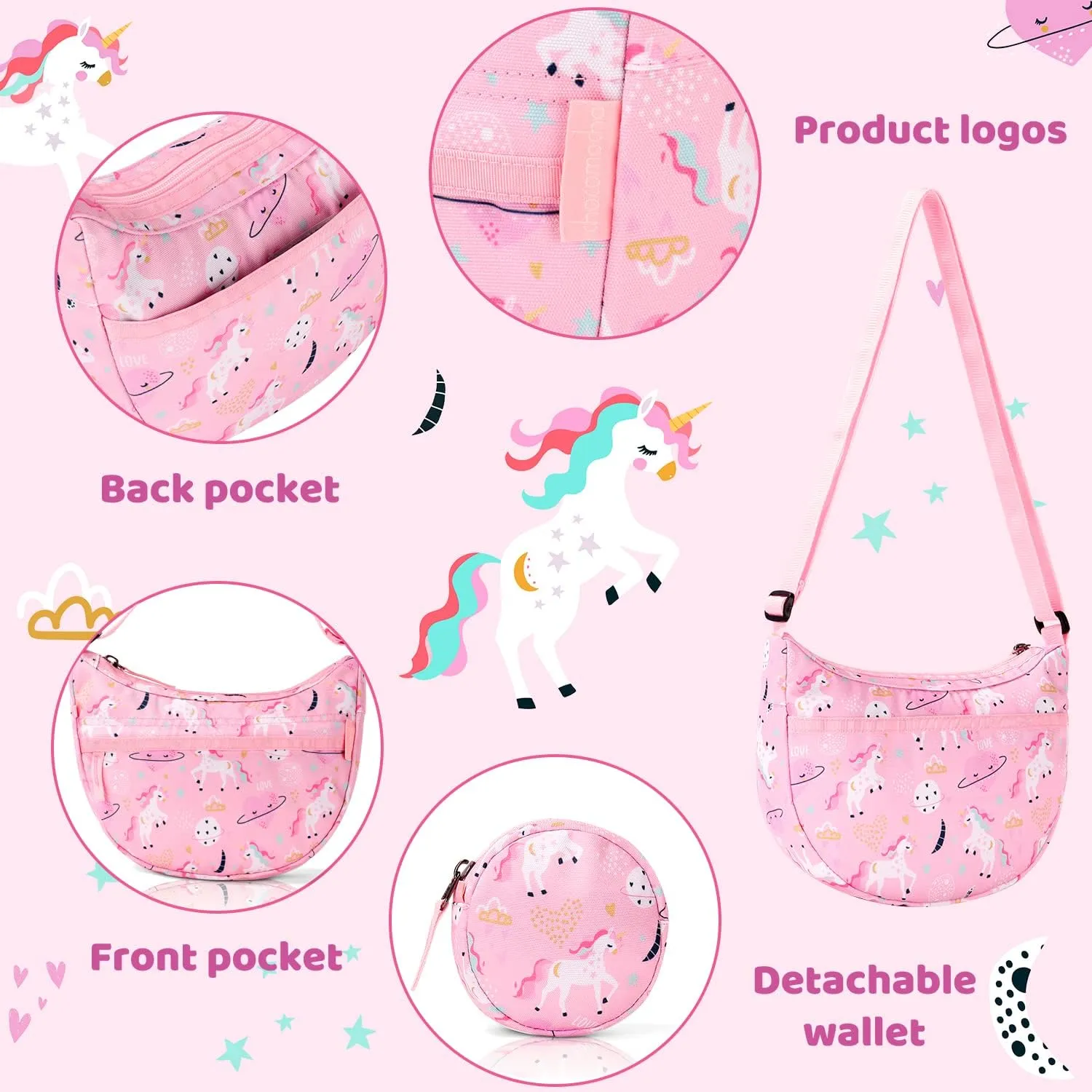 Choco Mocha Girls Crossbody Purse for Kids