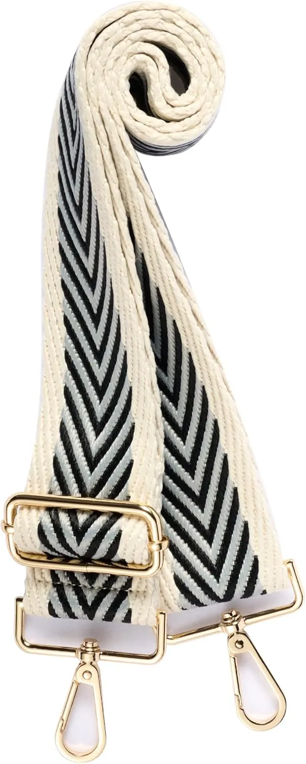 chushui Jacquard Purse Strap,2" Wide Crossbody Replacement Strap,Guitar Style Shoulder Strap for Bag,Handbag