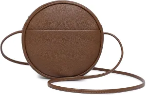 Circle Crossbody Bag for Women NYLON Circle Purse with Zipper Adjustable Knot Shoulder Straps
