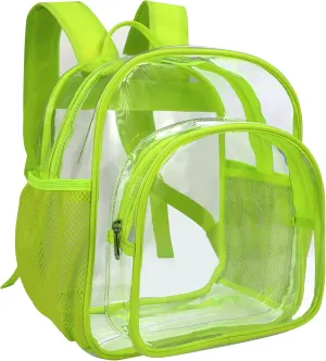Clear Backpack Stadium Approved 12x12x6 Small Clear Backpack for Concert,Work,Festival,Security,Stadium