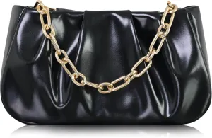 Clutch Purse for Women - Evening Small Shoulder Bag Anti Theft Removable Chain Adjustable Strap PU Handbag