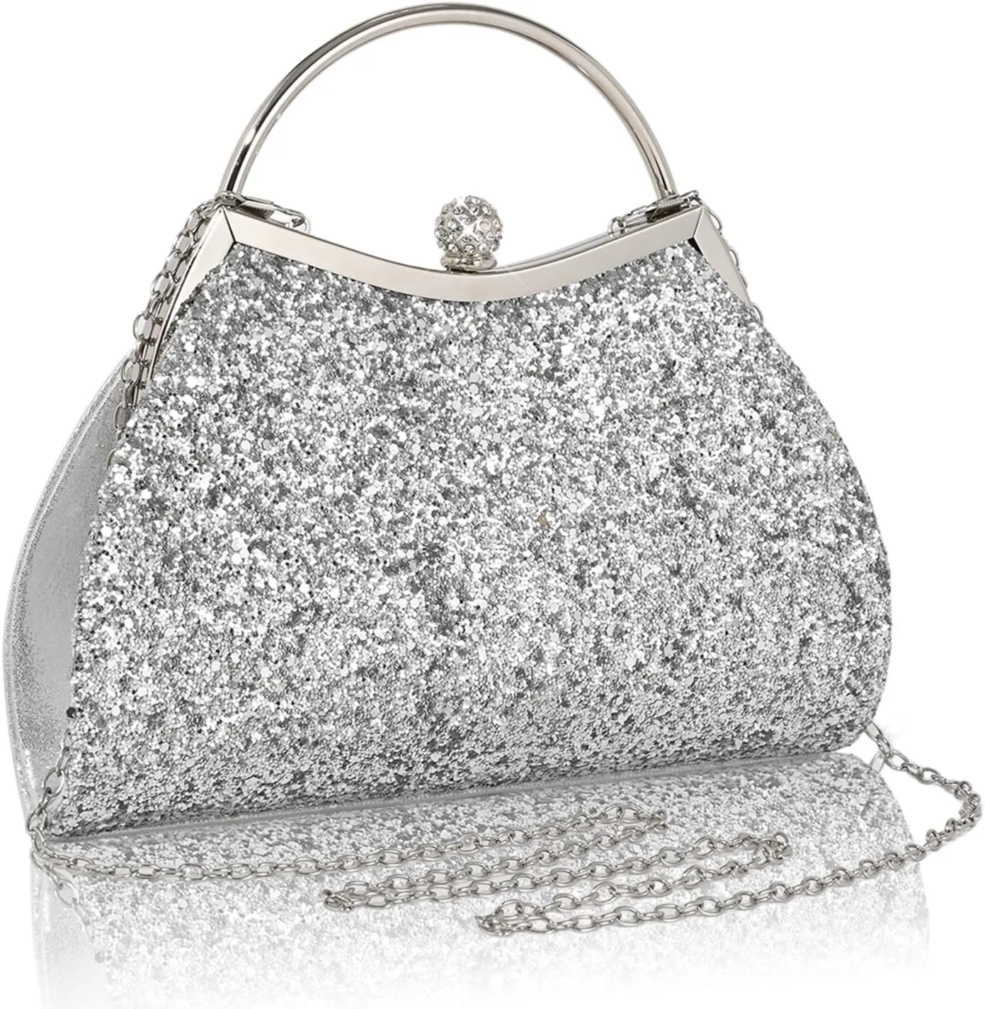 Clutch Purse for Women Small Sequin Purses Gold Evening Bag for Wedding Handbag for Party Clutch Cocktail Bags