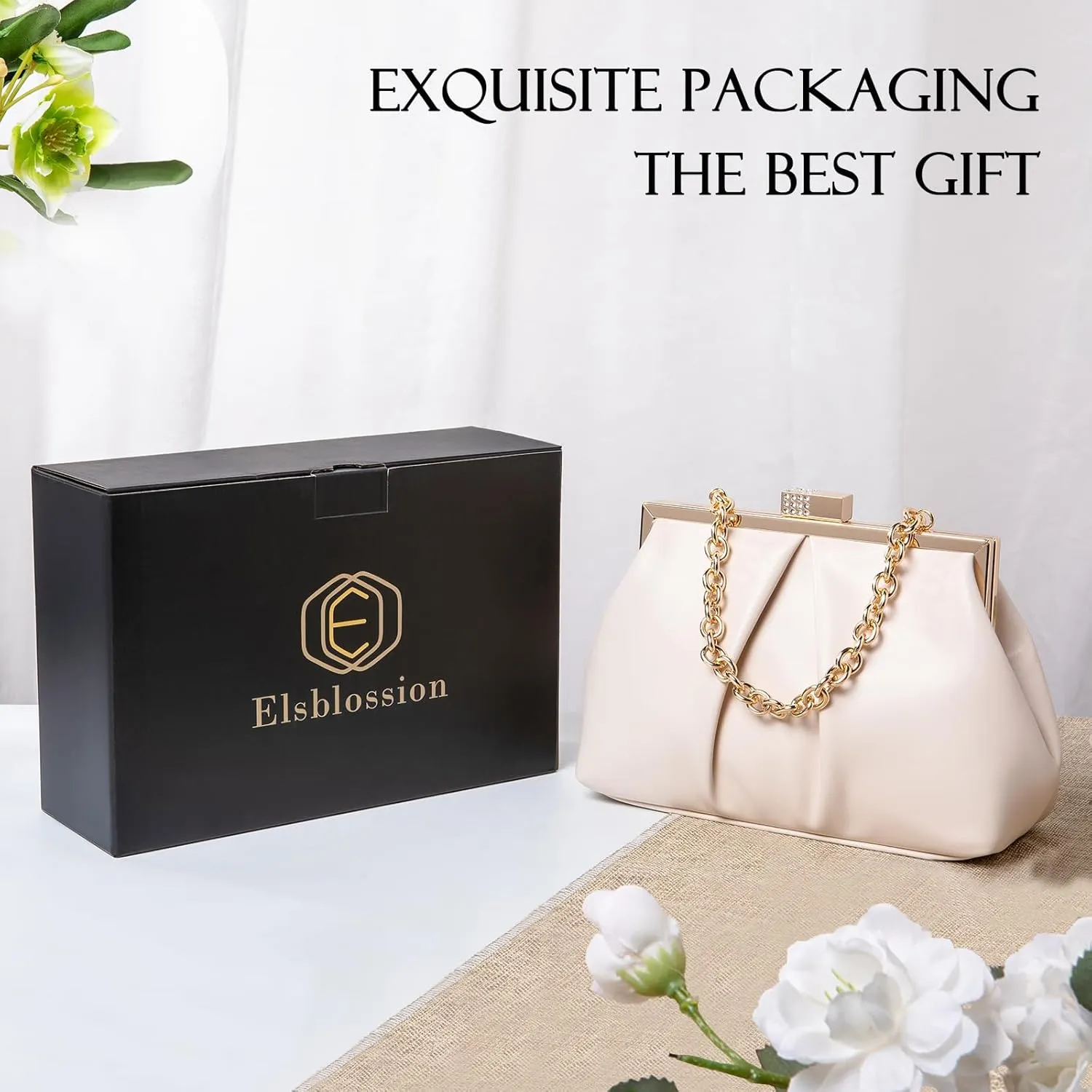 Clutch Purses for Women, PU Leather Evening Bag, Evening Handbags for Party, Prom, Wedding