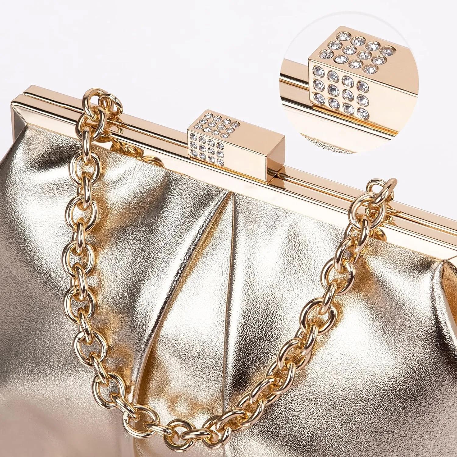 Clutch Purses for Women, PU Leather Evening Bag, Evening Handbags for Party, Prom, Wedding