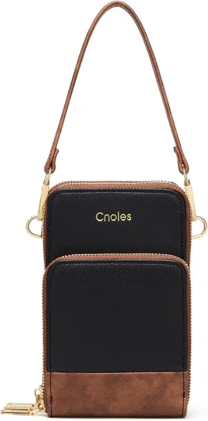 Cnoles Small Crossbody Bags for Women Fashion Shoulder Bag Vegan Soft Leather Cellphone Bag Wallet Purses Adjustable Strap
