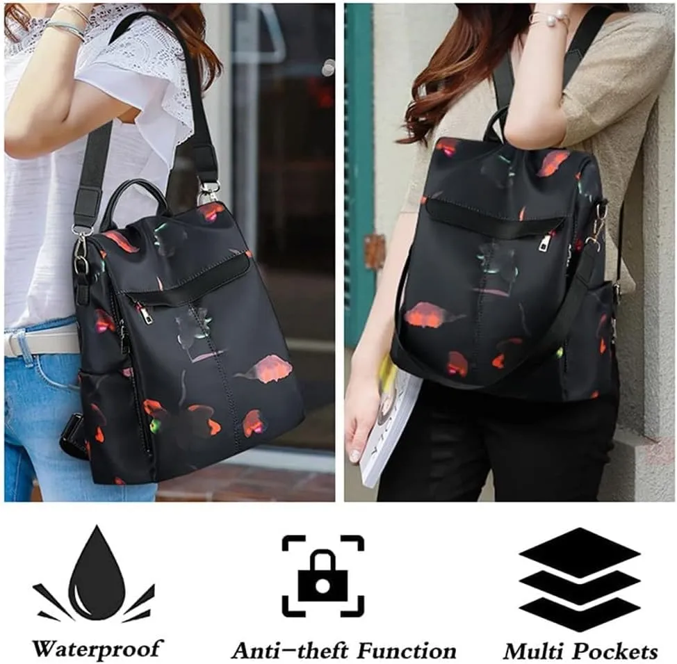 COFIHOME Backpack Purse for Women Mini Anti-theft bag Waterproof Nylon Backpack Stylish Large Capacity Travel Bag
