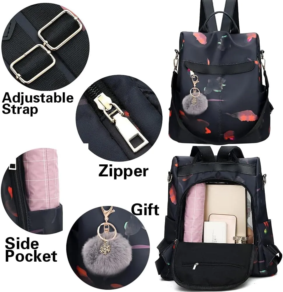 COFIHOME Backpack Purse for Women Mini Anti-theft bag Waterproof Nylon Backpack Stylish Large Capacity Travel Bag