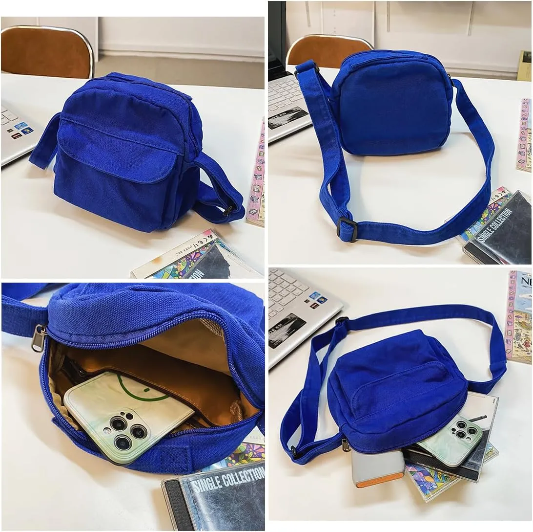 Collsants Small Crossbody Bag Cute Purse Mini Canvas Crossbody Purse Phone bag