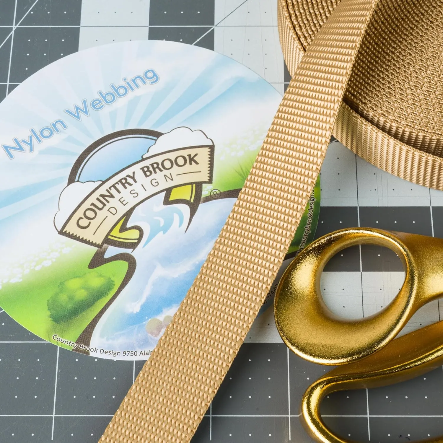 Country Brook Design - Nylon Webbing 1 Inch Straps for Bags, Furniture Straps, Molle Straps, Nylon Strap, Bag Straps, Lashing Straps, Purse Making Supplies