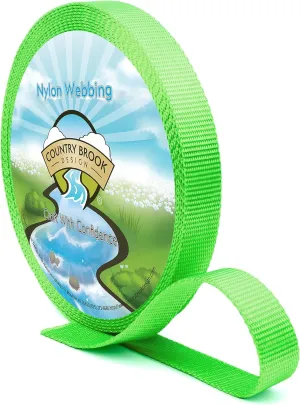Country Brook Design - Nylon Webbing 1 Inch Straps for Bags, Furniture Straps, Molle Straps, Nylon Strap, Bag Straps, Lashing Straps, Purse Making Supplies