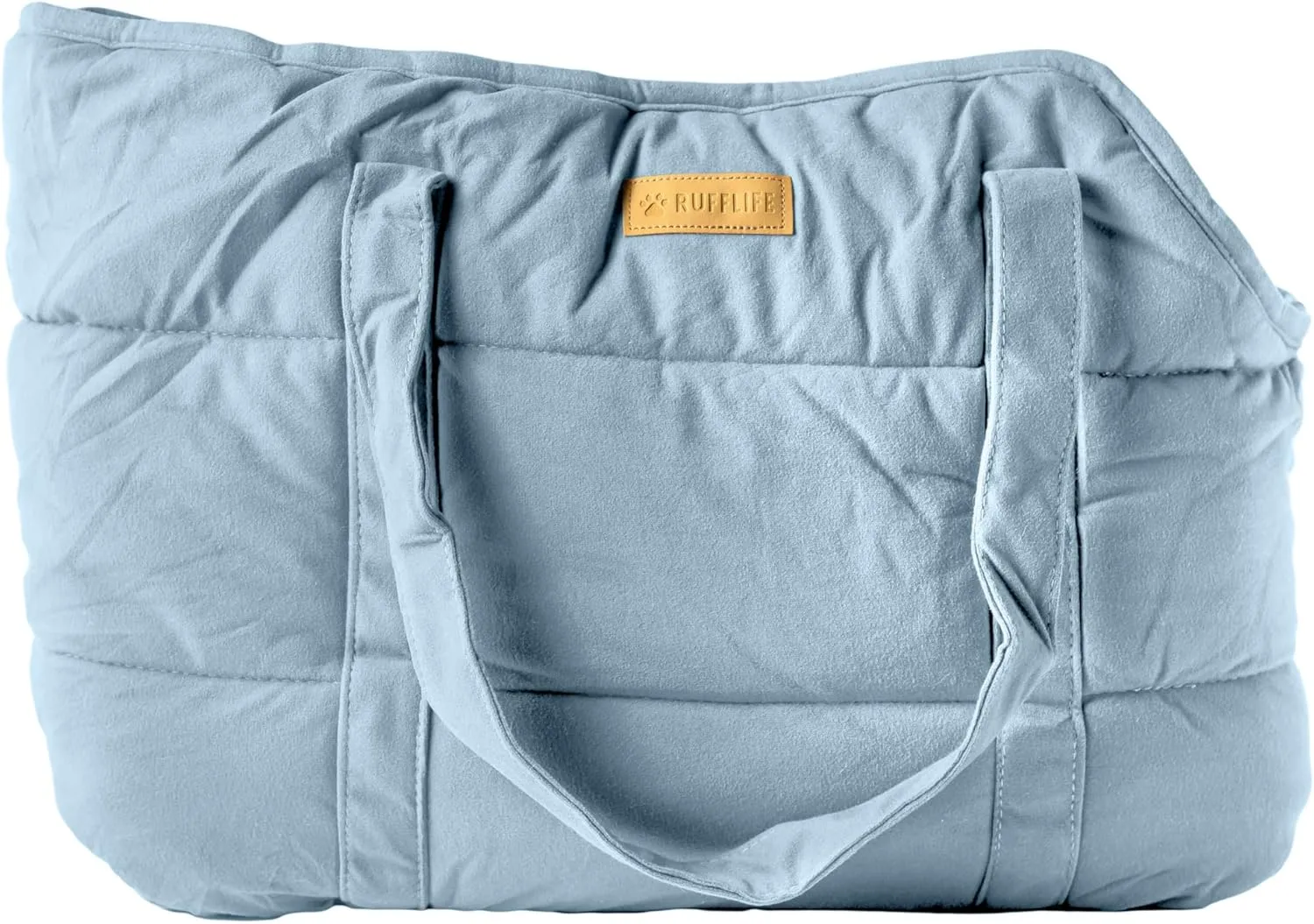 Cozy Plush Dog Purse Carrier for Small Dogs - Dog Carrier Purse with Secure Harness Clip, Dog Tote Bag for Small Dogs and Puppies - Light Blue