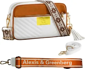 Crossbody Bag For Women with 3 Straps Vegan Leather Crossbody Purses For Women Trendy wide Straps