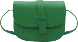 Crossbody Bags for Women Small Saddle Purse Vintage Boho Shoulder Handbags Faux Leather Travel Casual Purse,Green 1#