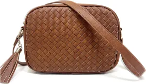 Crossbody Bags for Women,Small Saddle Purse and Boho Woven Cross Body Handbags