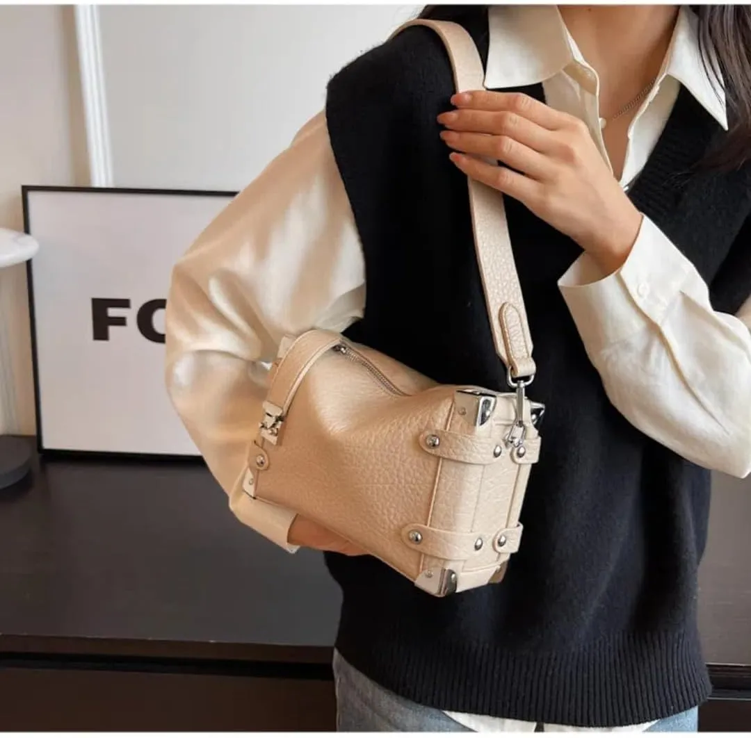 Crossbody Shoulder Bag for Women Tote Handbags Mini Suitcase Bag