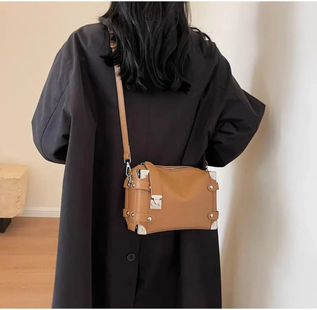 Crossbody Shoulder Bag for Women Tote Handbags Mini Suitcase Bag