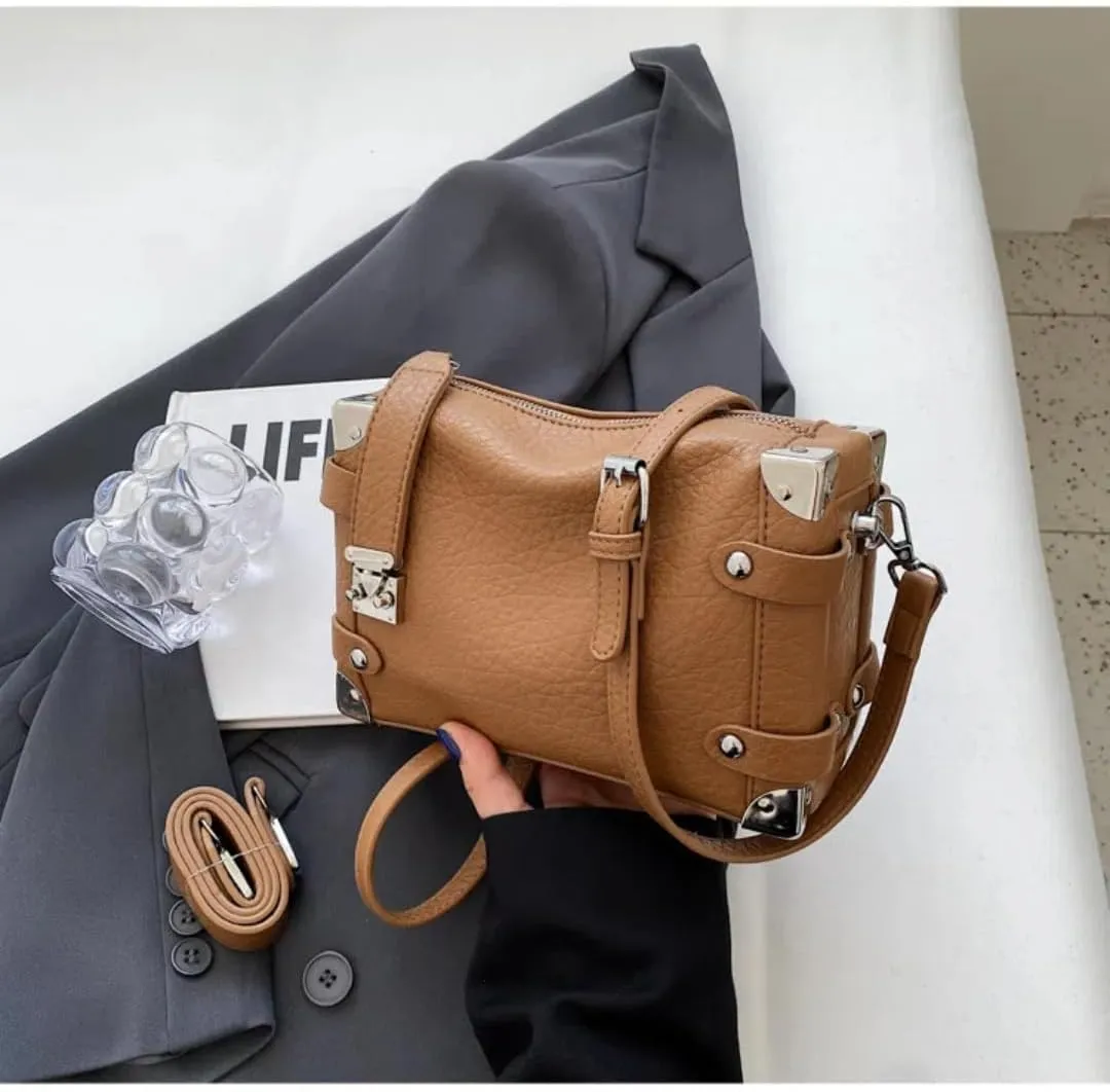 Crossbody Shoulder Bag for Women Tote Handbags Mini Suitcase Bag