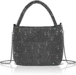 Crystals Sparkly Rhinestone Clutch Crossbody Purse - Evening Bags For Women for Weddings, Proms, and Parties